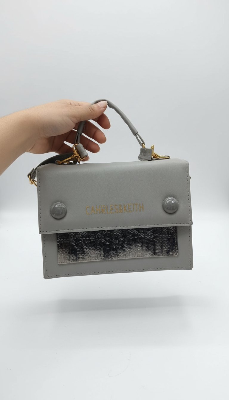 Sac a main gris neuf 
