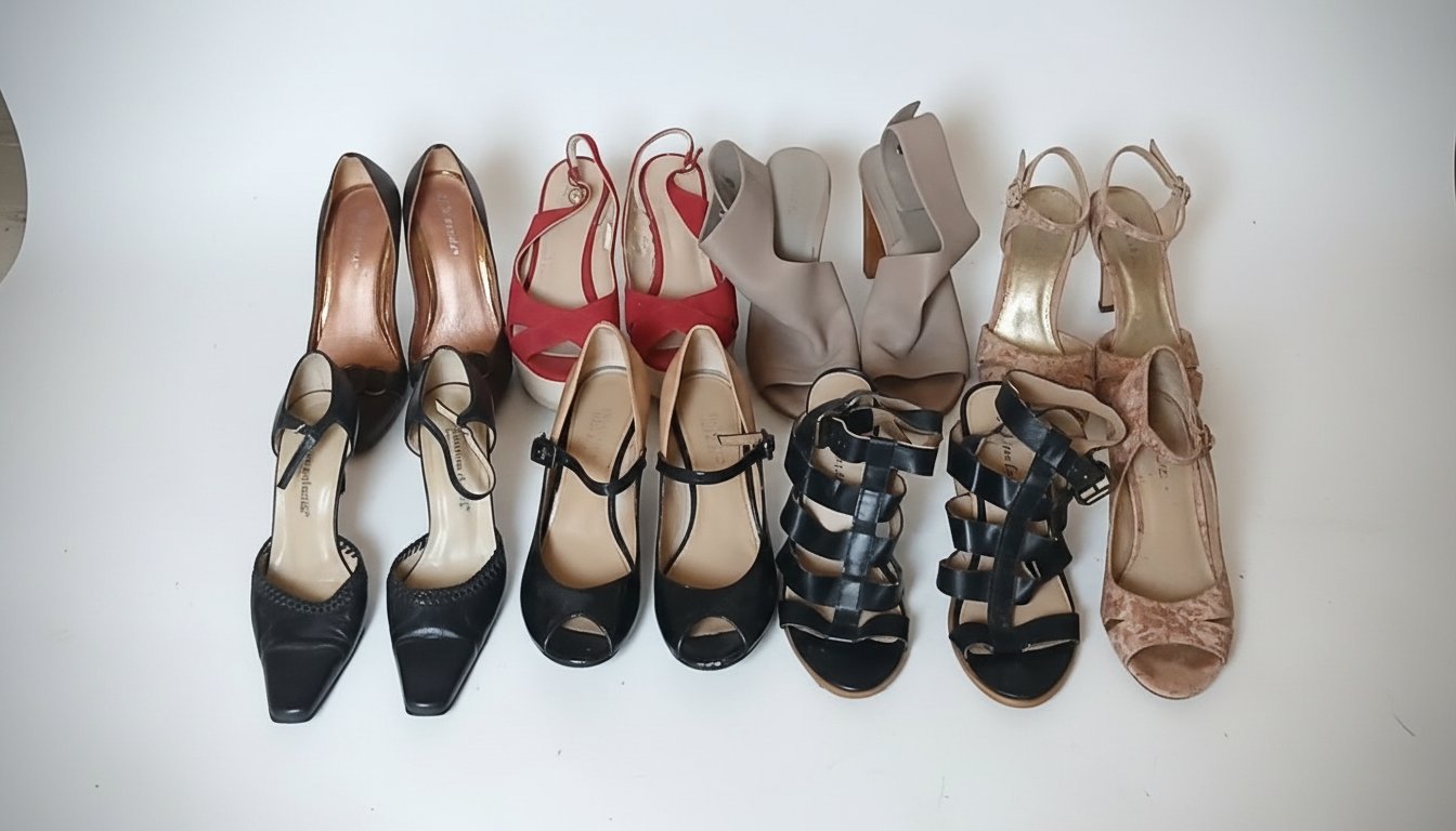 Pack d'été, six sandales a bas prix,bon état et sans défaut 