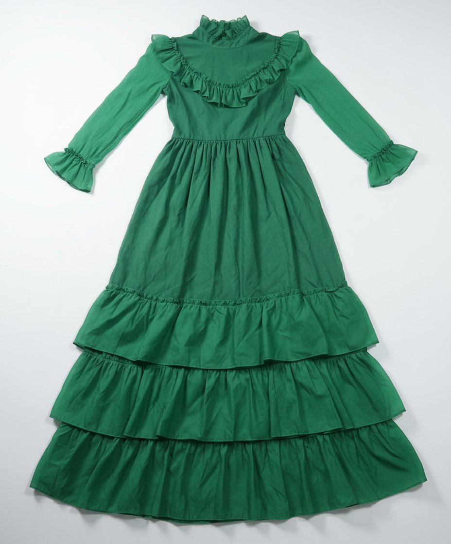 Robe longue, vert rotana, sayaffi, la taille 36,38 