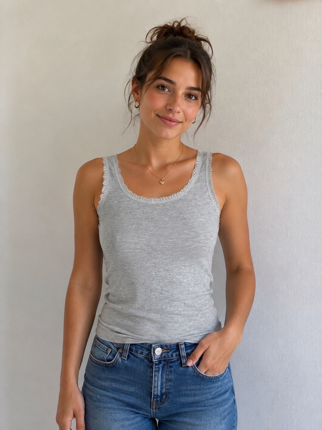 Sans manche gris 