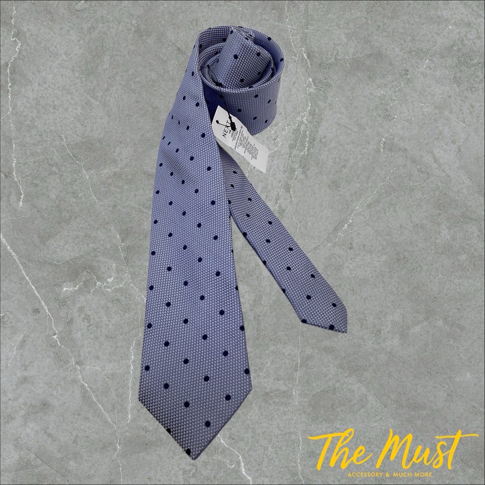 Cravate NEXT Bleu en Polyster Largeur: 6.5cm Neuve 