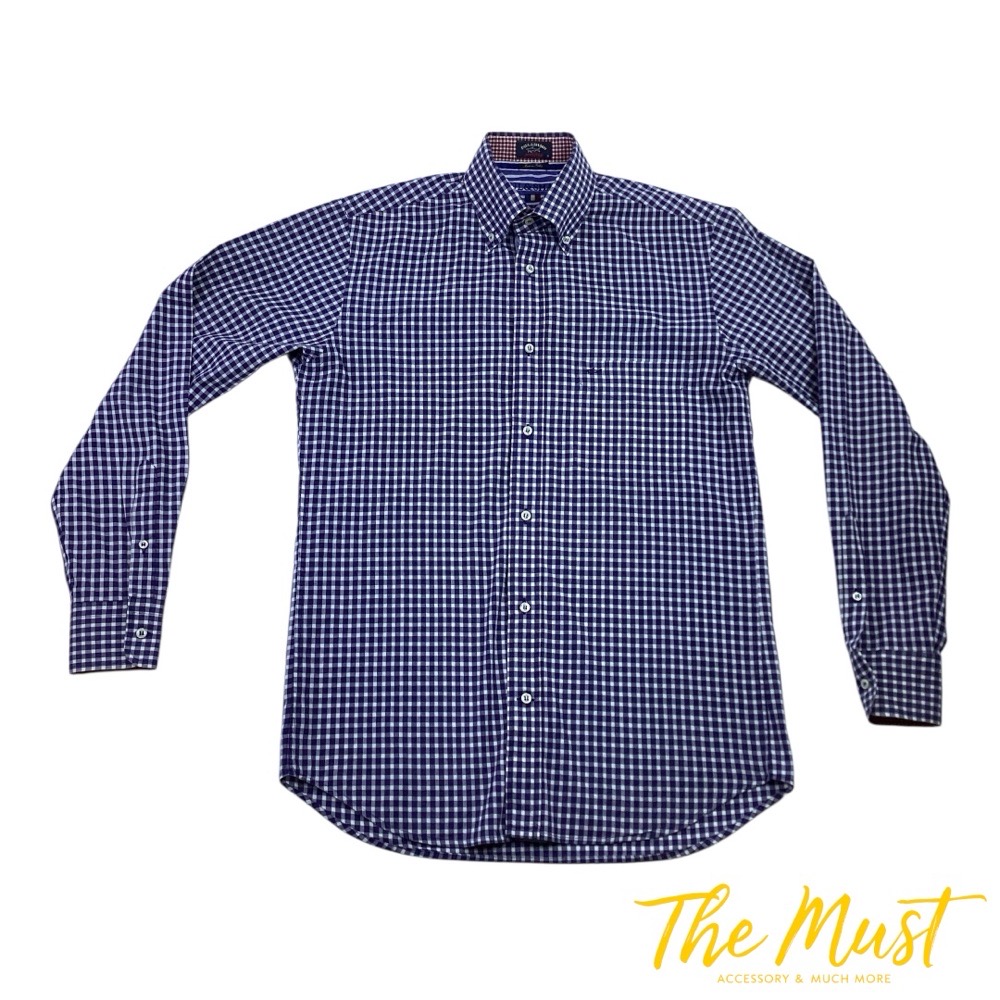 Chemise Homme PAUL&SHARK Bleu En Cotton Taille 38 (S) Made In Italy En très Bon État