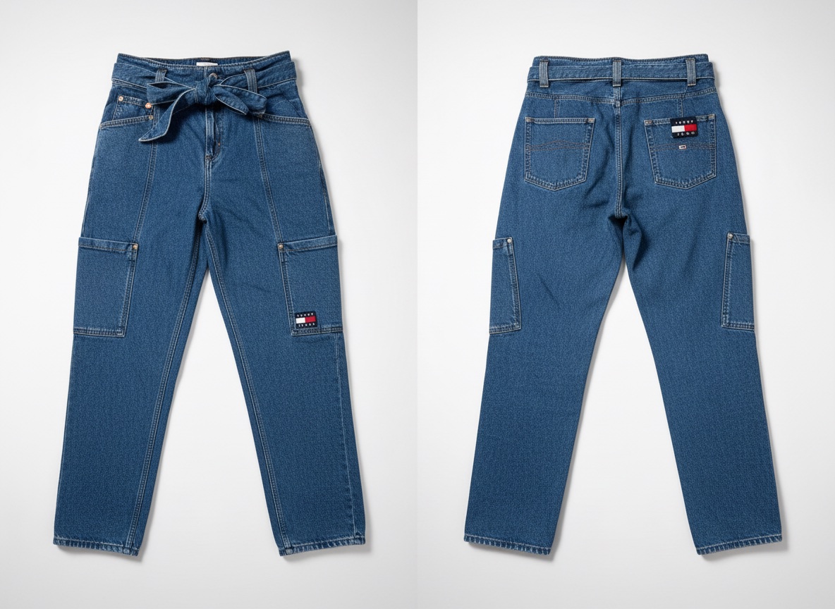 Jeans tommy authentique taille haute tres original 