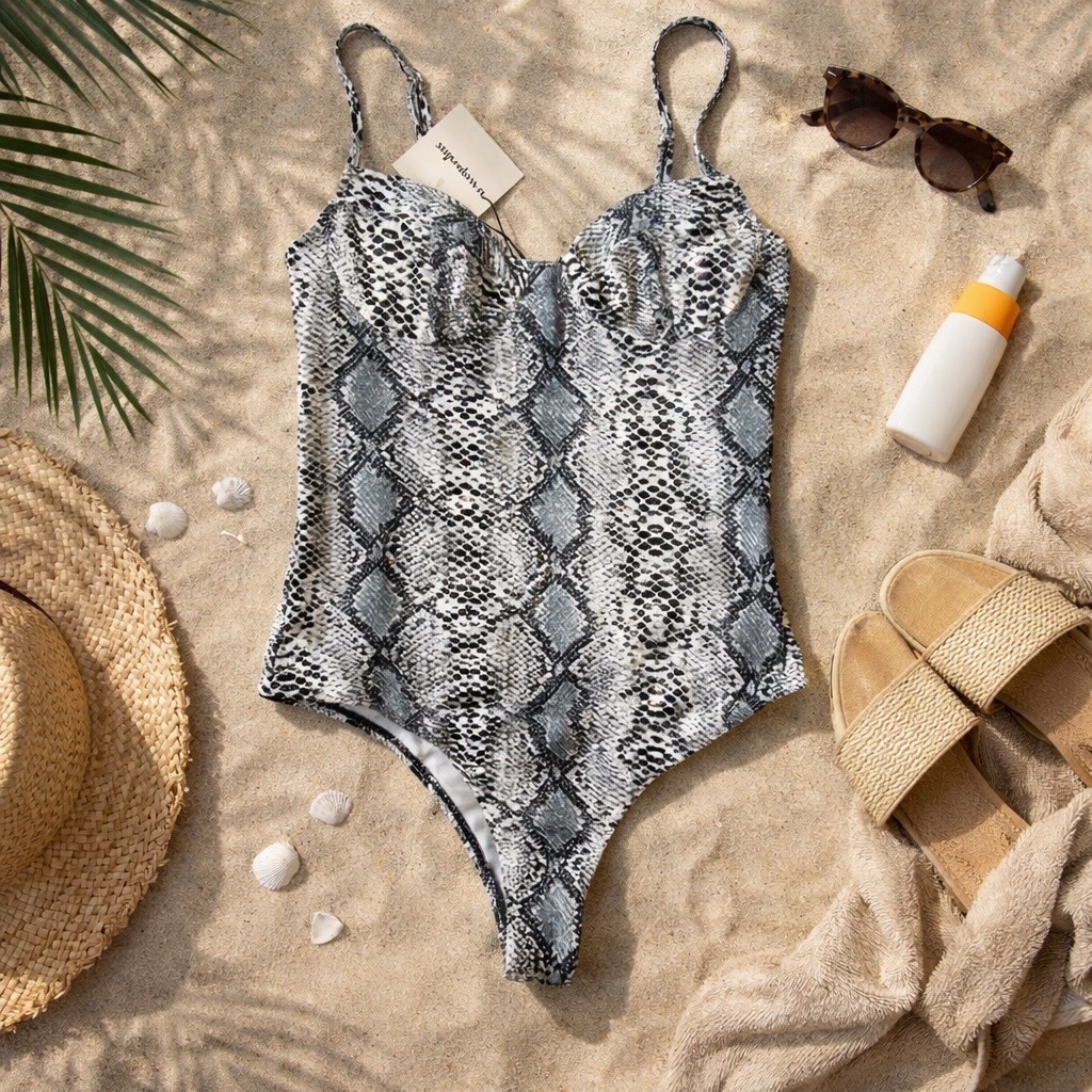 Maillot une pièce Superdown serpent – Neuf avec étiquette Taille M