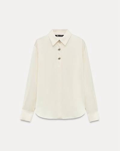 Chemsie zara satinee blanc 
