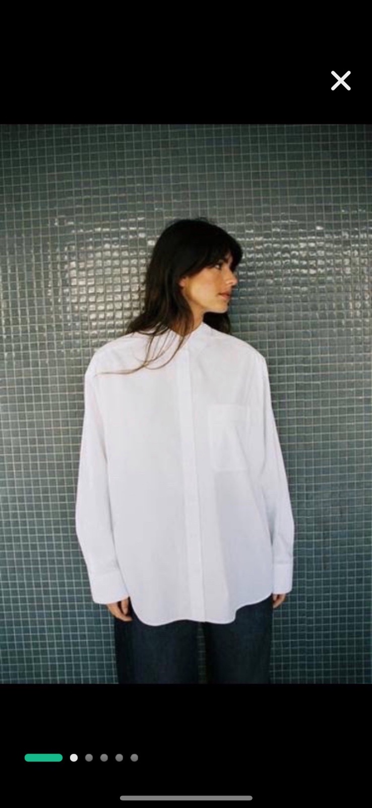 Chemise blanc portee une fois 