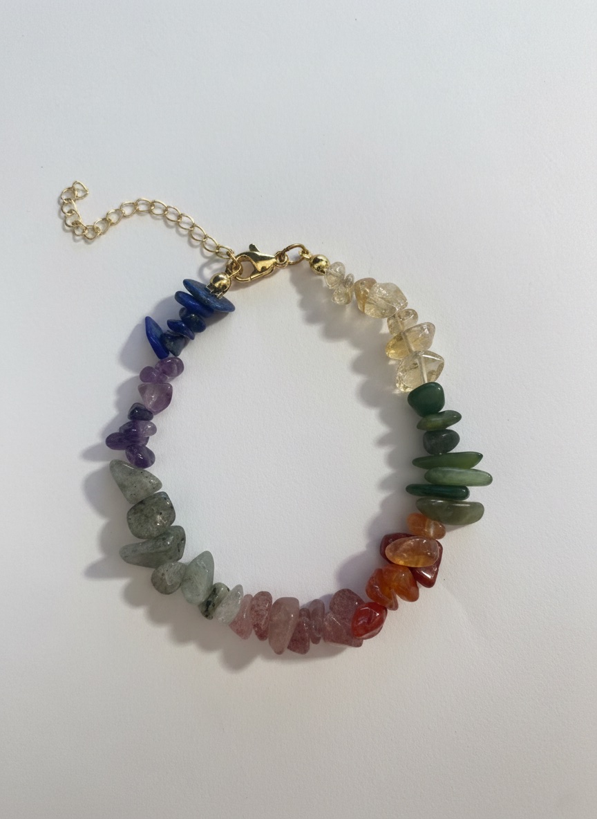 Bracelet avec pierres naturelles