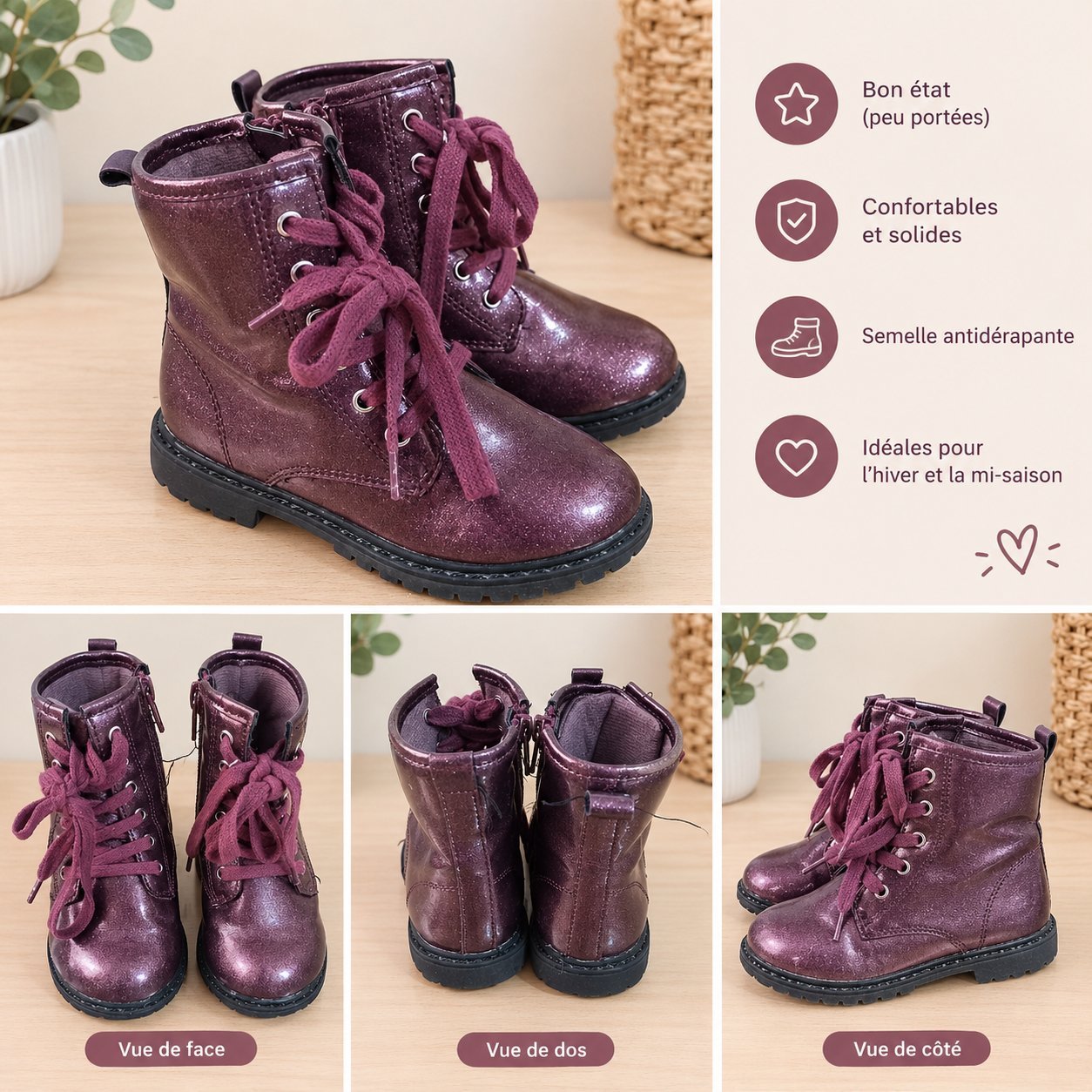 Chaussures violet pointure 25