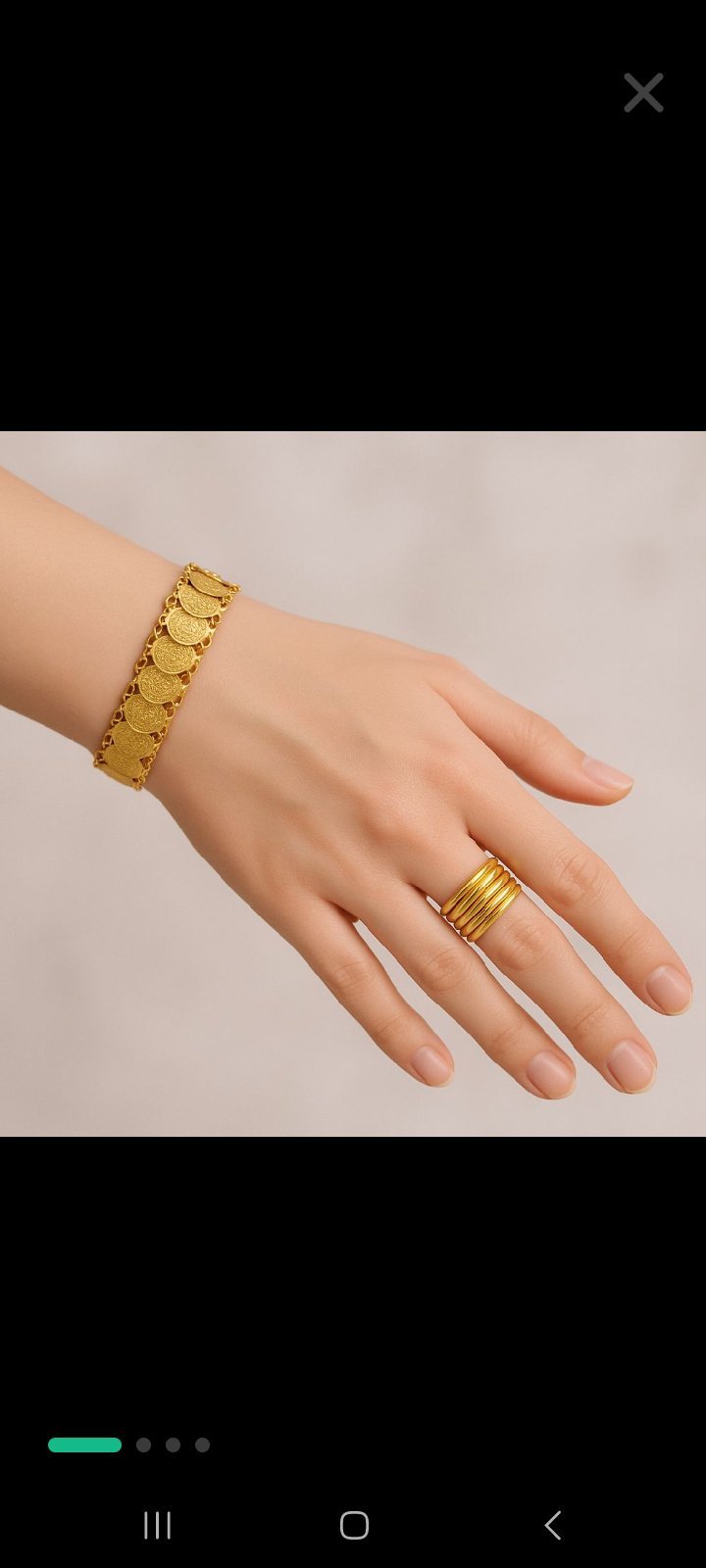 Bague et bracelet inoxydable 