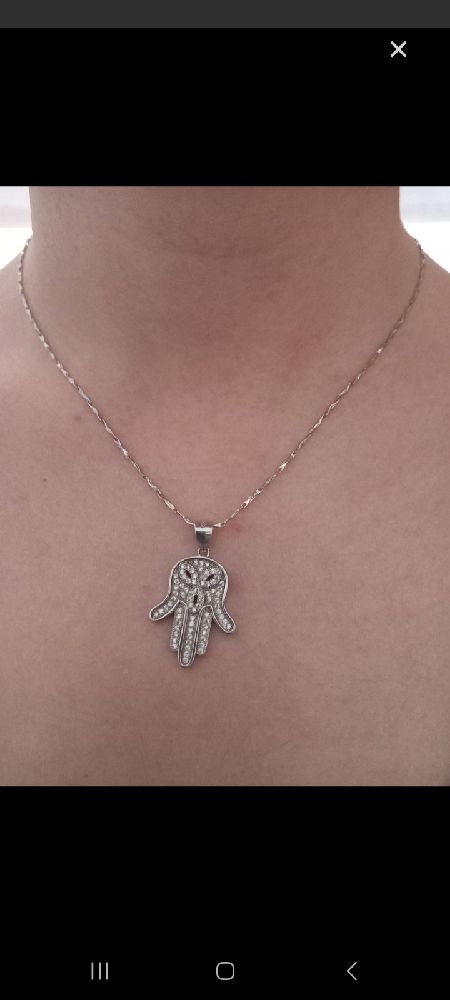 Collier 5omsa فضة