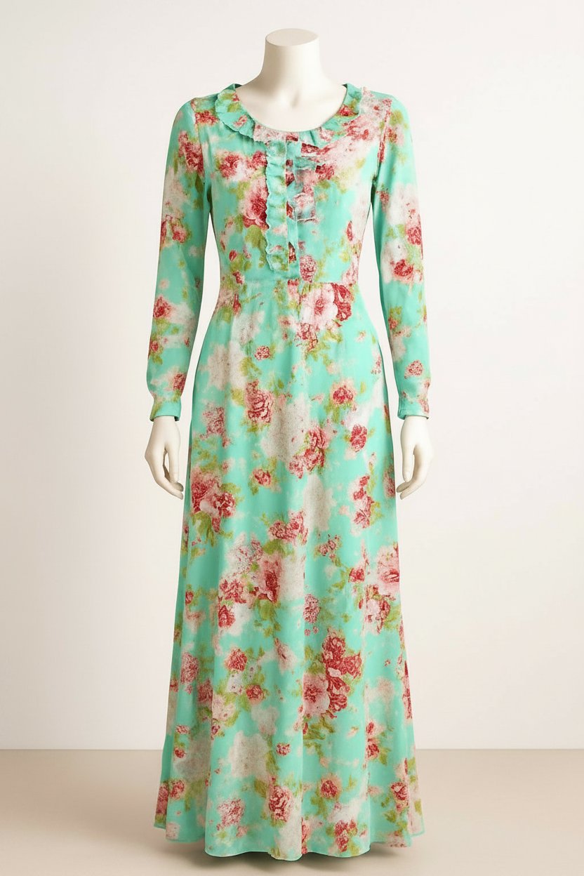 Robe longue fleurie 