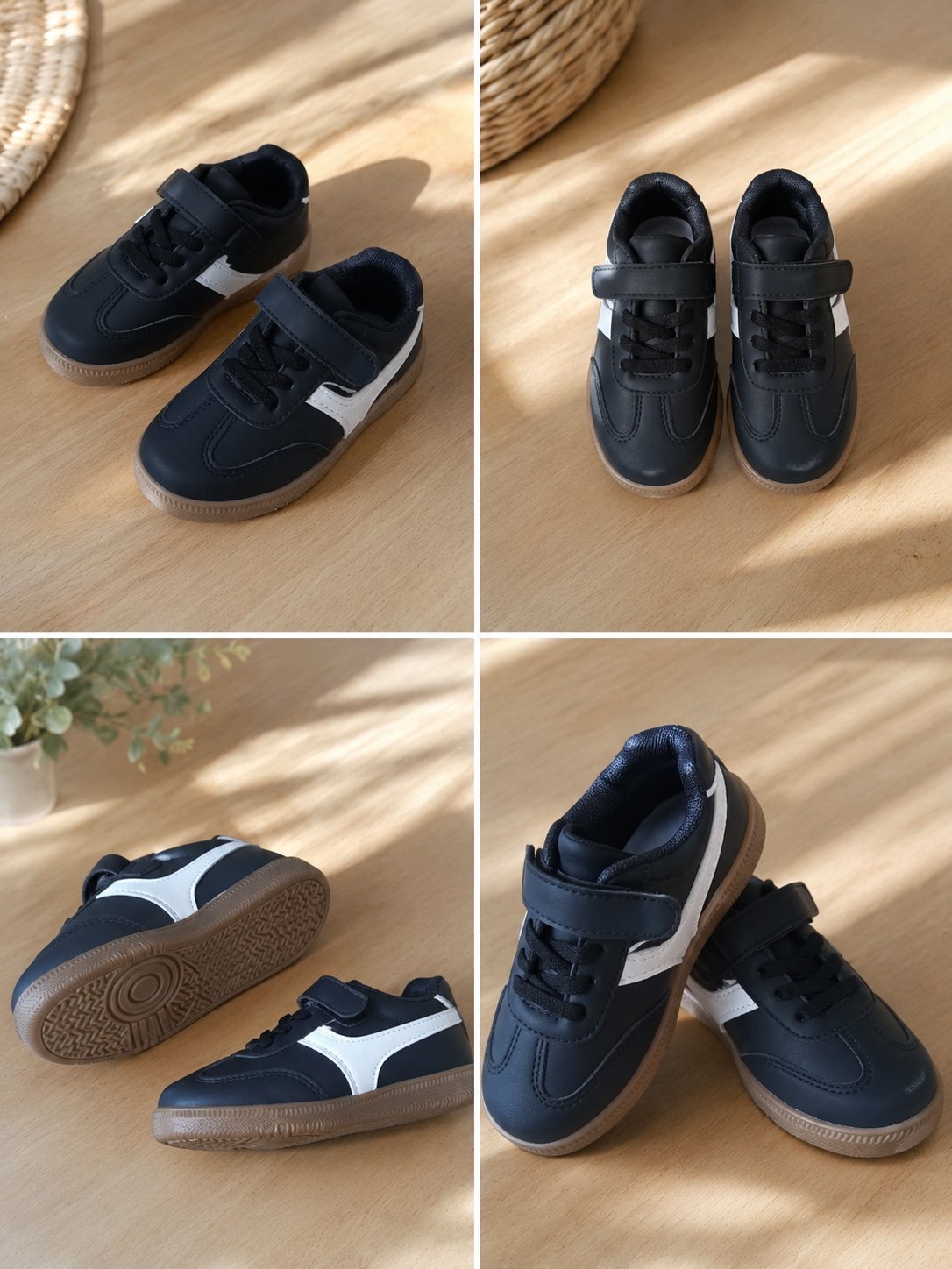 Basket noir avec étiquettes 