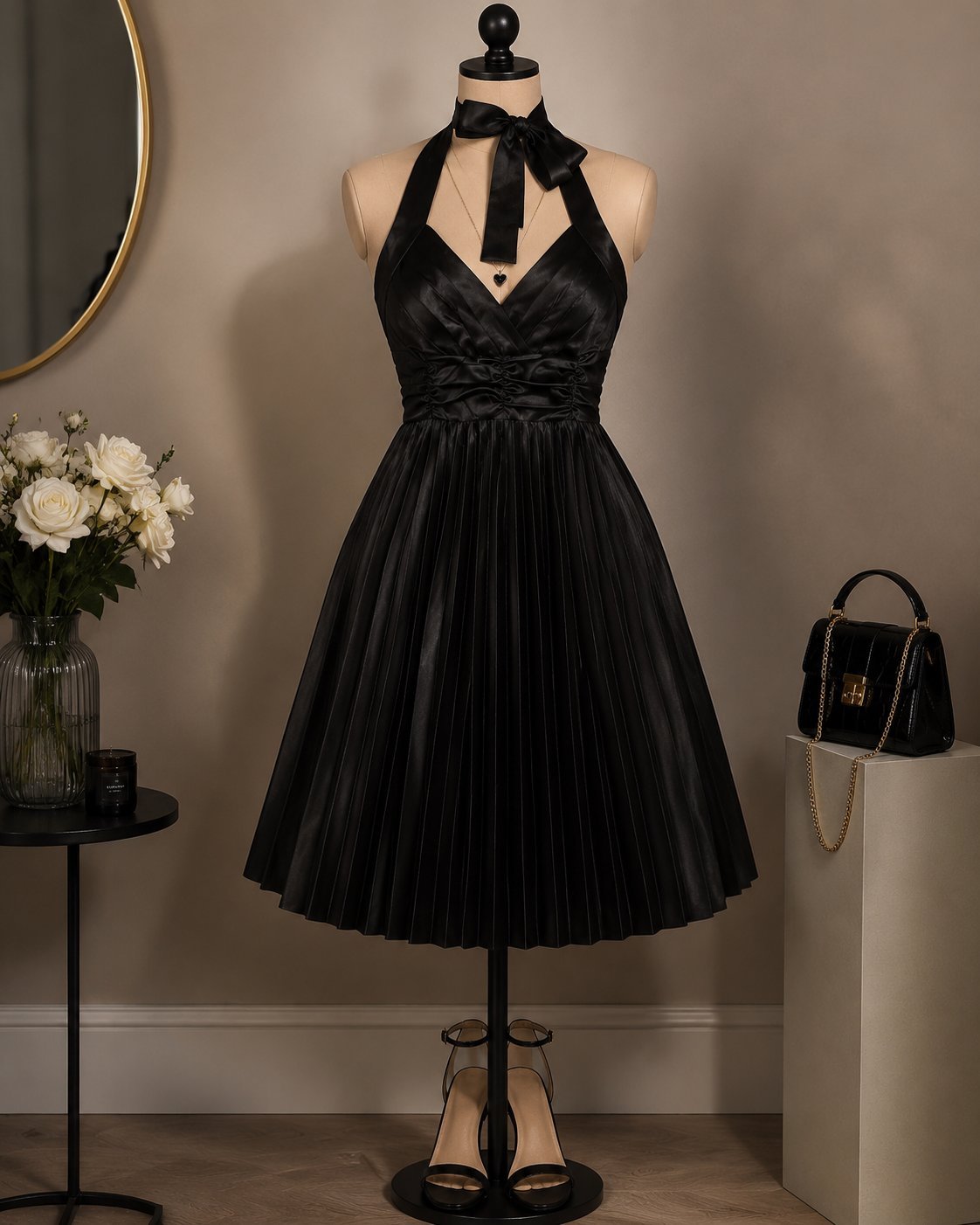 Robe noire très chic 