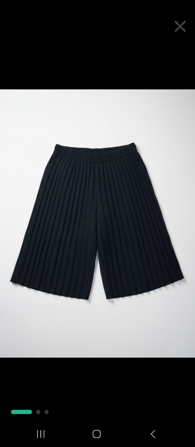 Pantalon large plissée 
