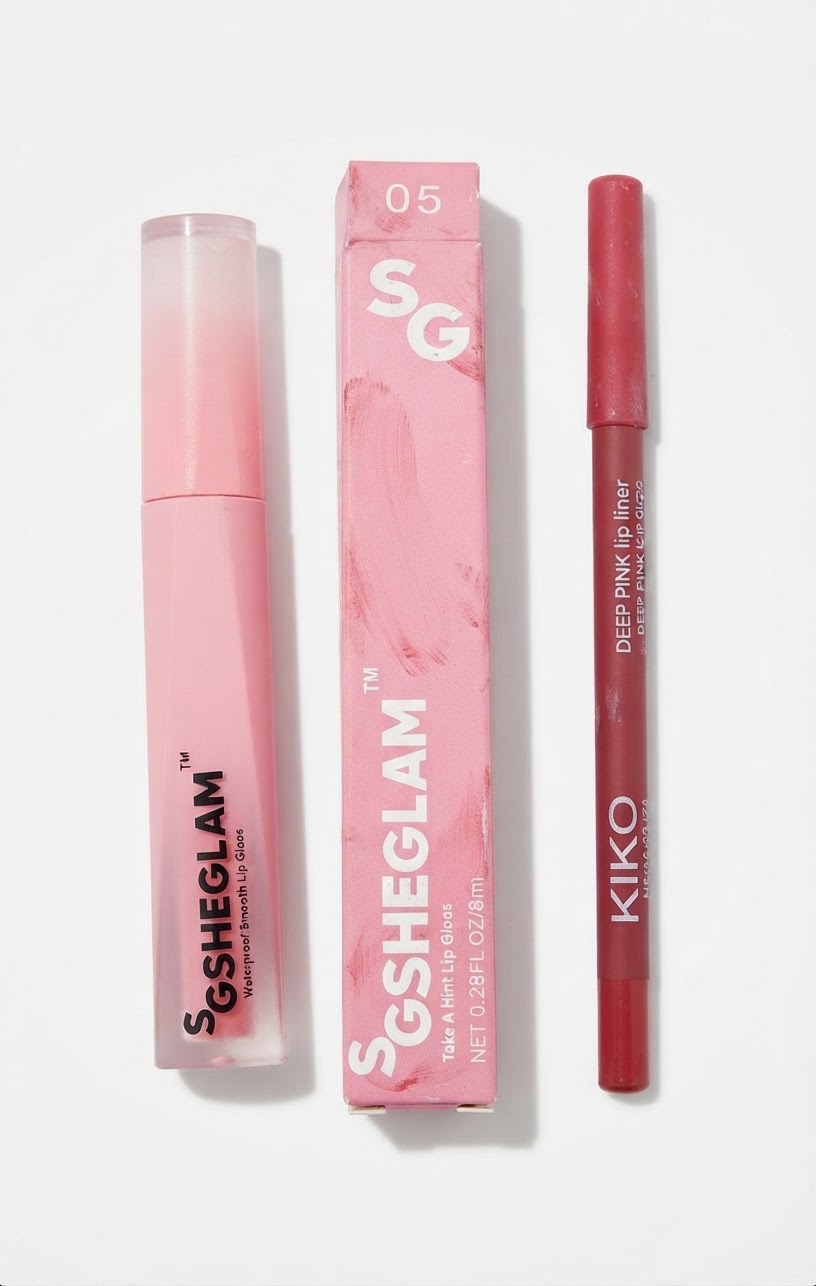 Lip gloss sheglam+lip liner kiko 