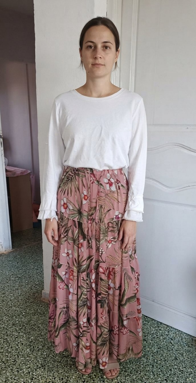 🤍♥️Jupe  +pull cotton ♥️🤍