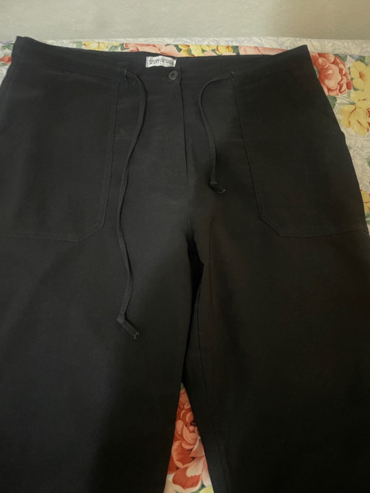 Pantalon large noir