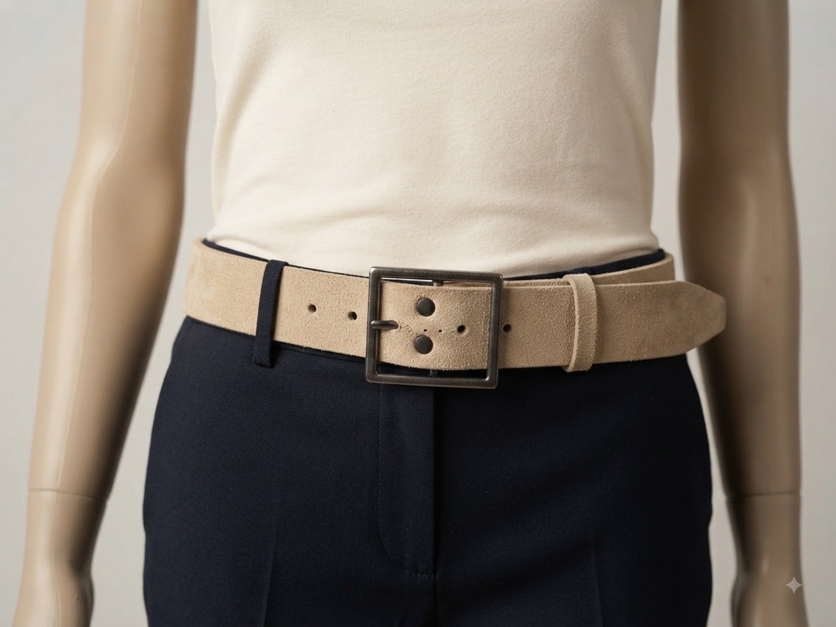 Ceinture beige rosé
