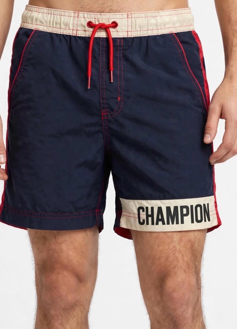 Maillot de bain bleu blanc rouge 