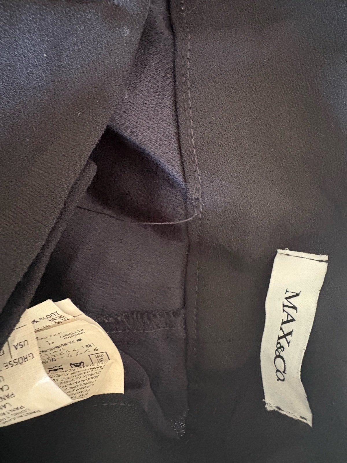 Pantalon max and co bleu marine 