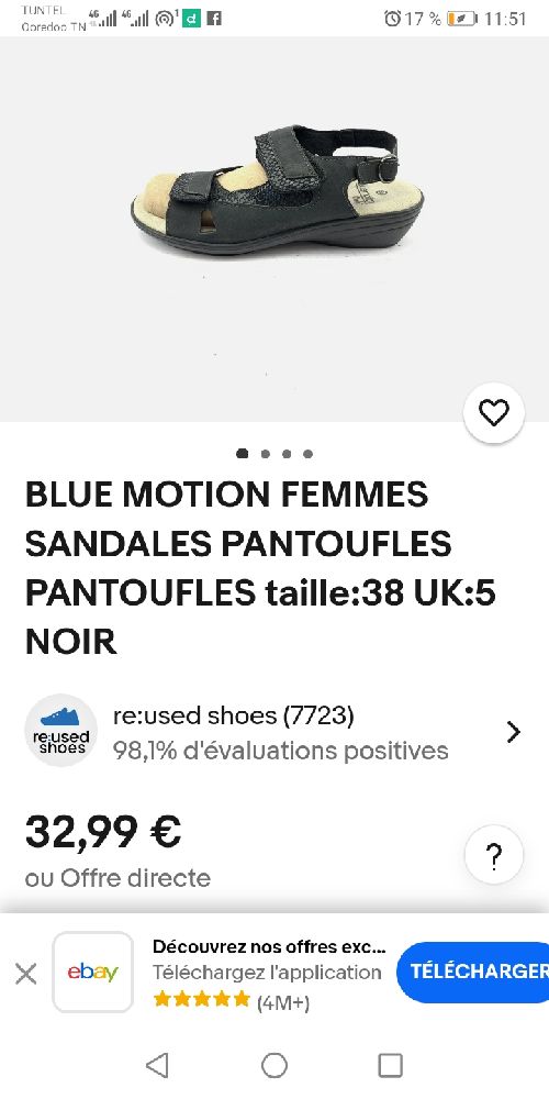 Claquette orthopédique blue motion 