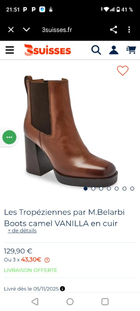 Boots neufs camel fiore & spine 