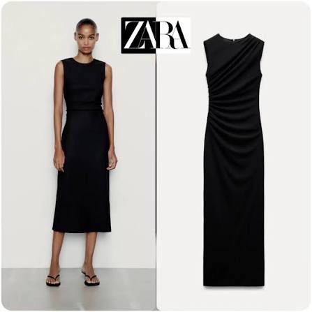 Robe noir zara