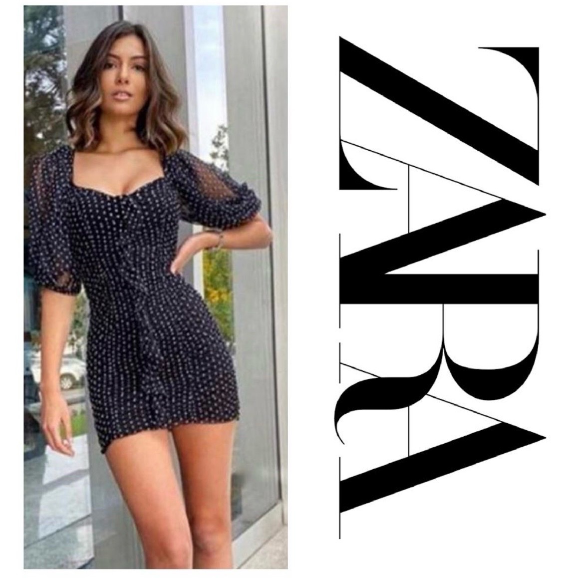 Robe zara petit pois