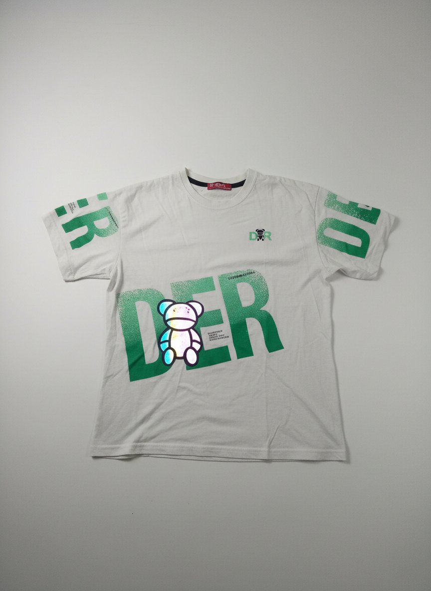 Pull enfant blanc et vert