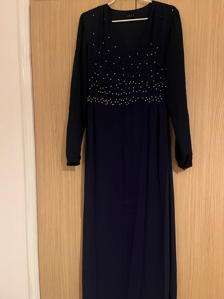 Robe bleue marine ELLE