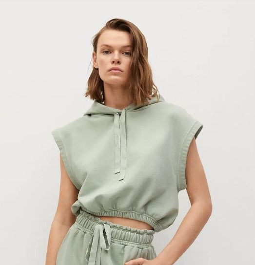 Hoodie sans manches Mango