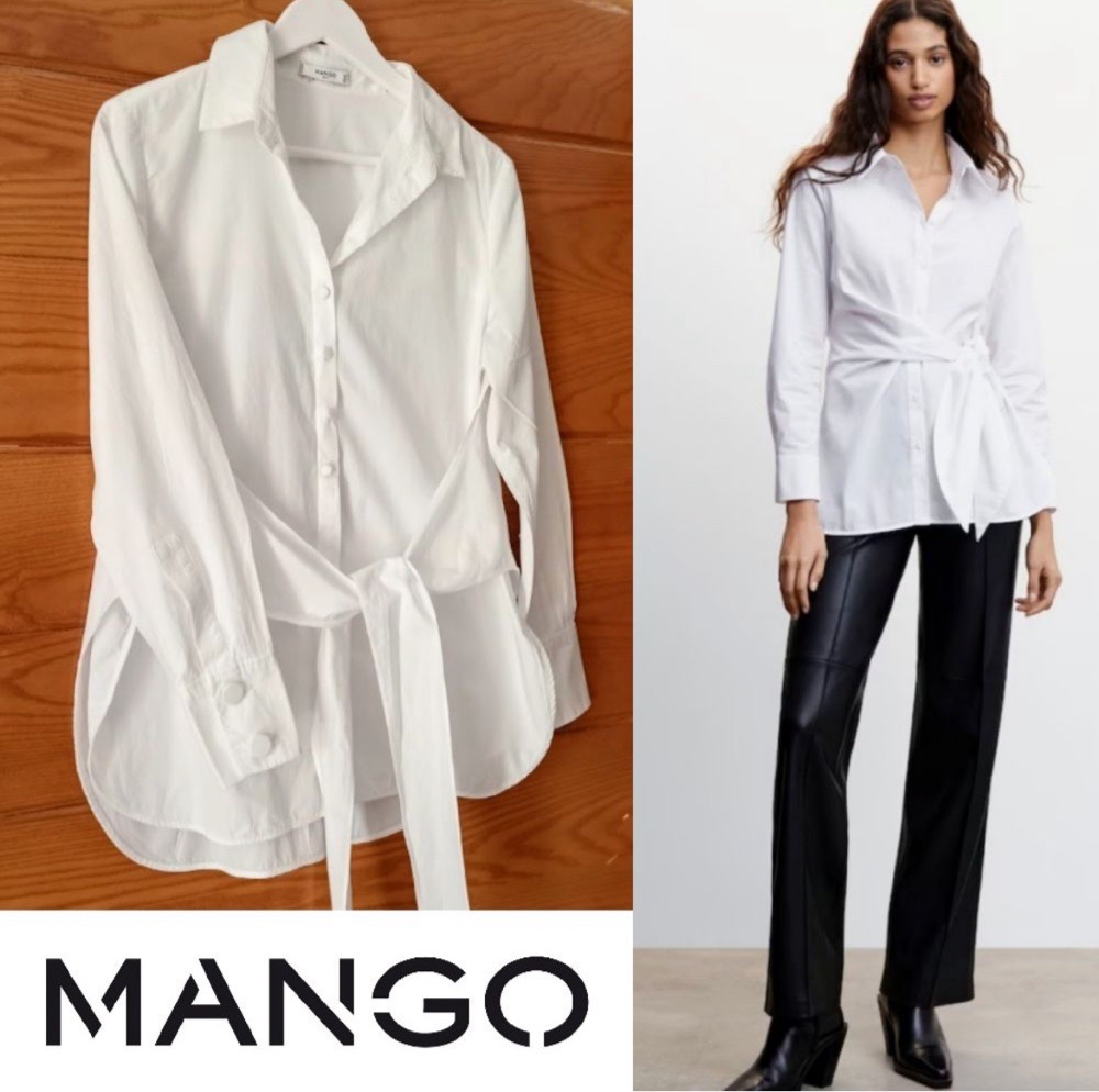 Chemise Mango ave noeud 