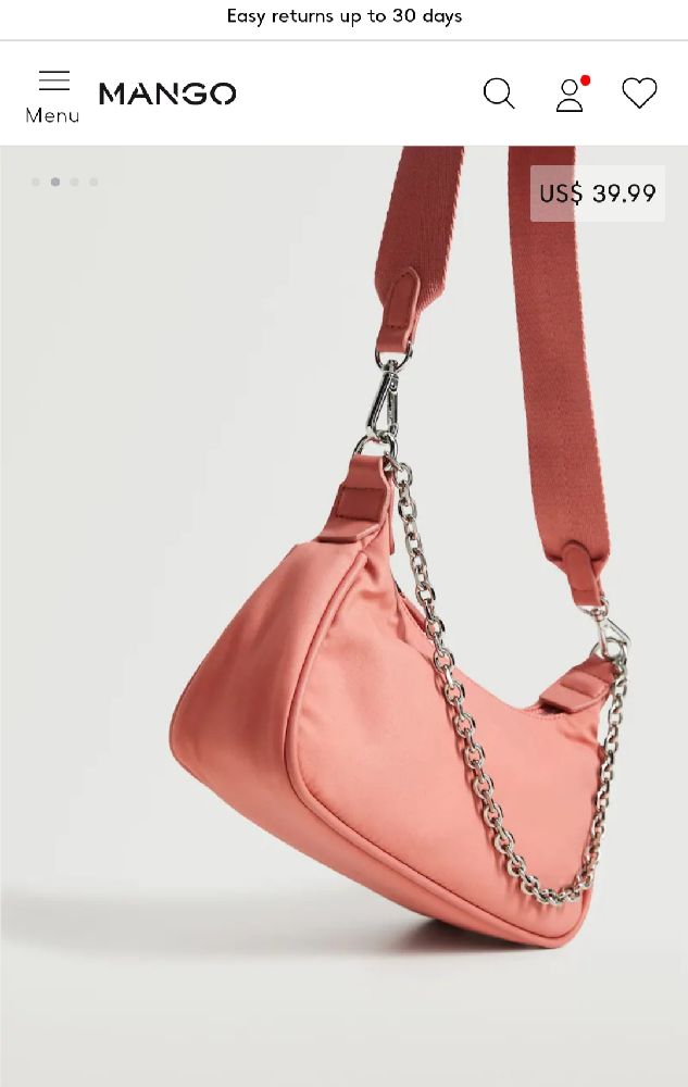 sac a main trendy rose saumon