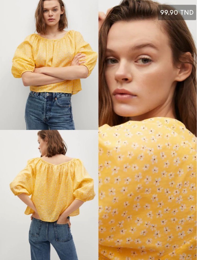 Blouse Mango 100% coton