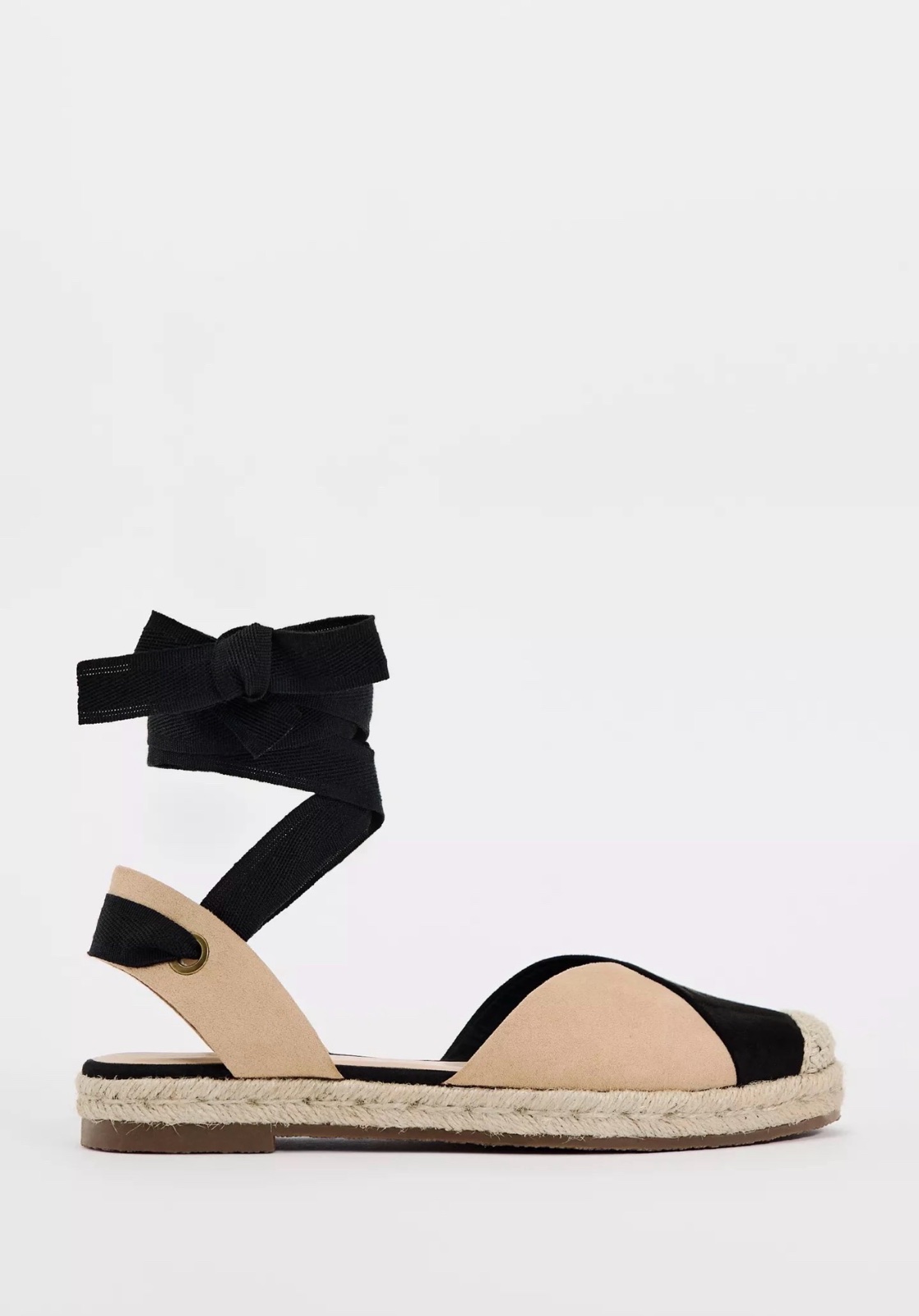 Espadrilles en jute à lactes 