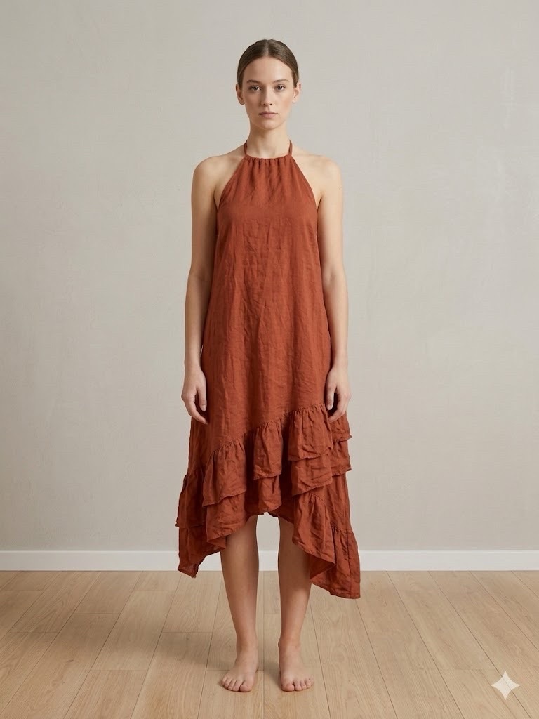 Robe lin longue