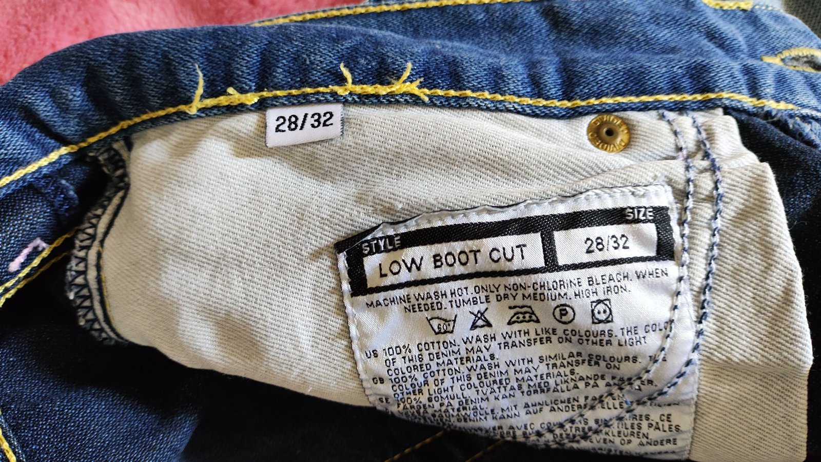 Low boot cut bleu flare