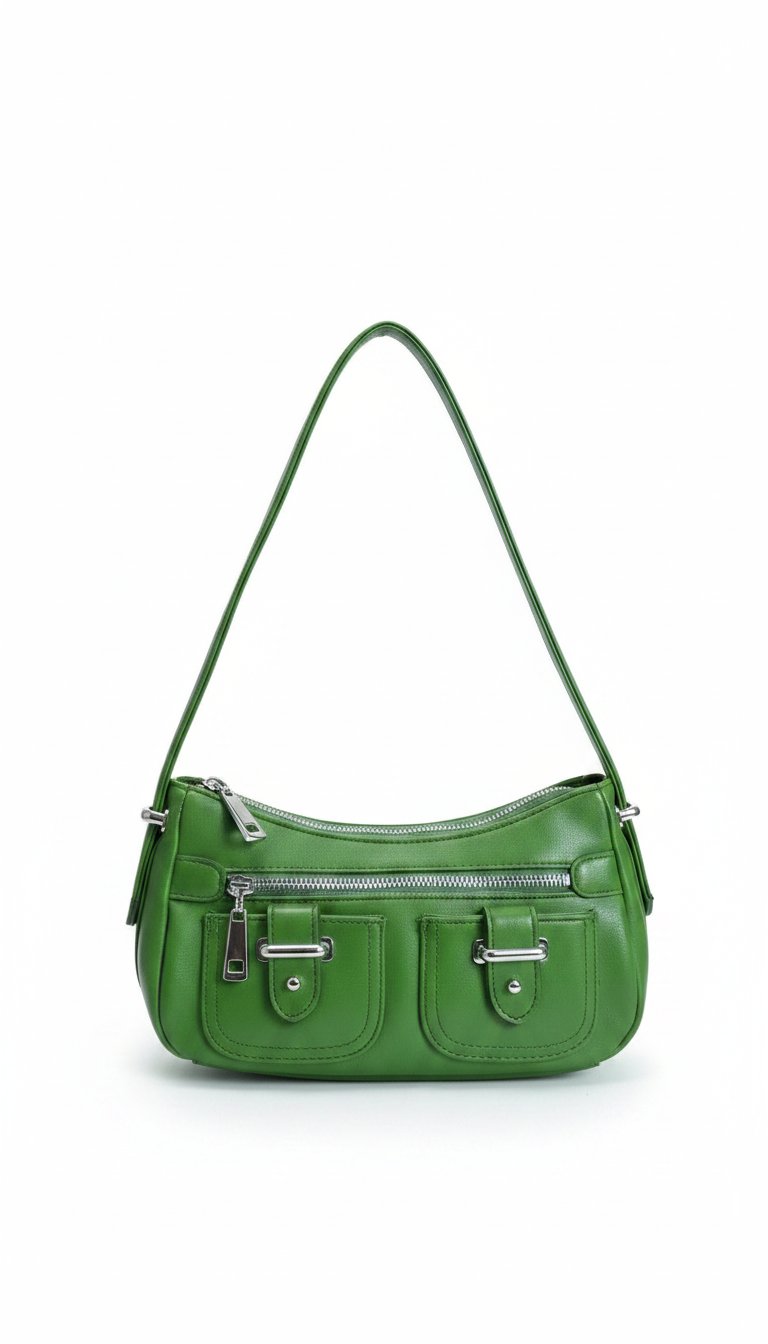 Petit sac baguette vert pomme