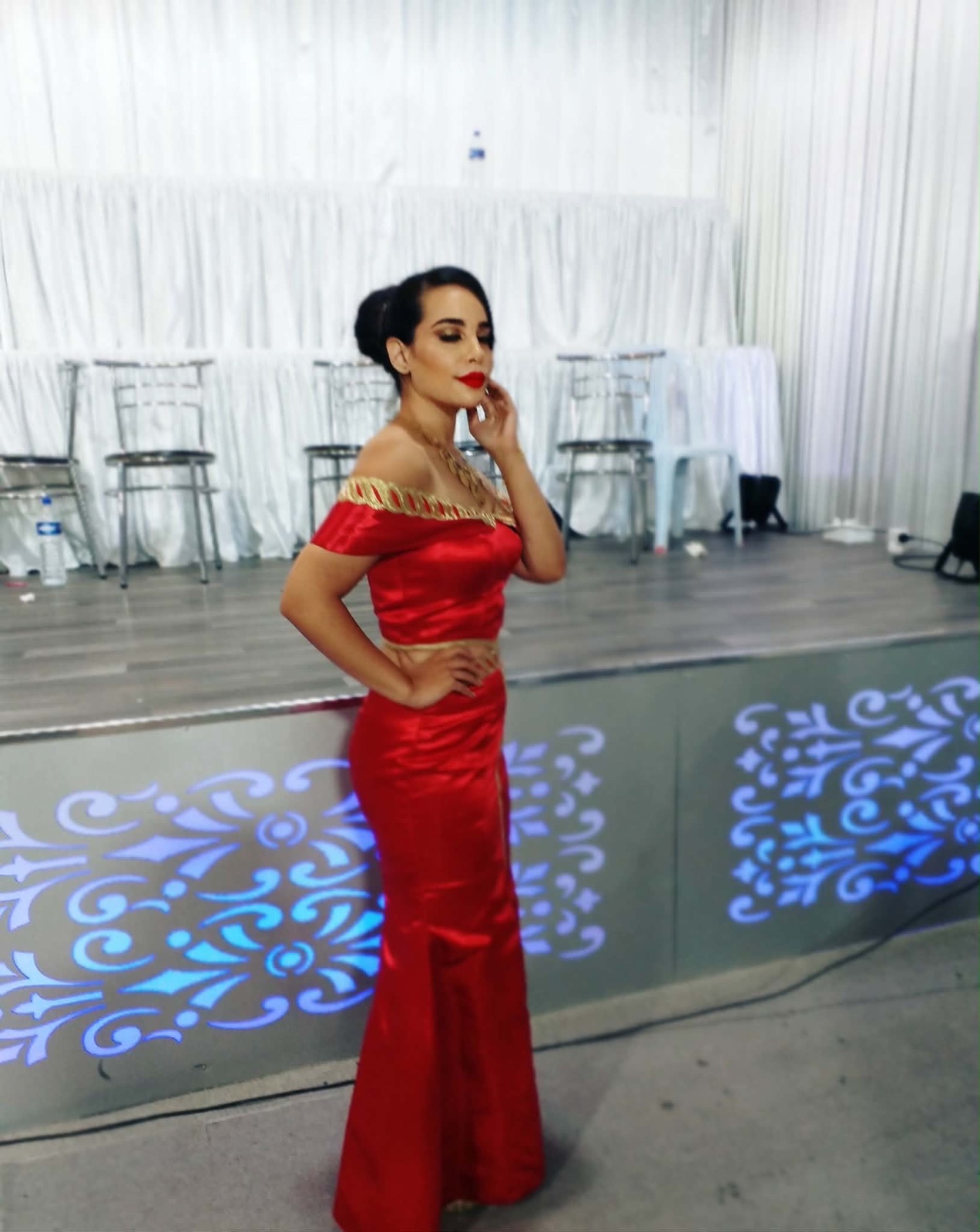 Robe soiree rouge