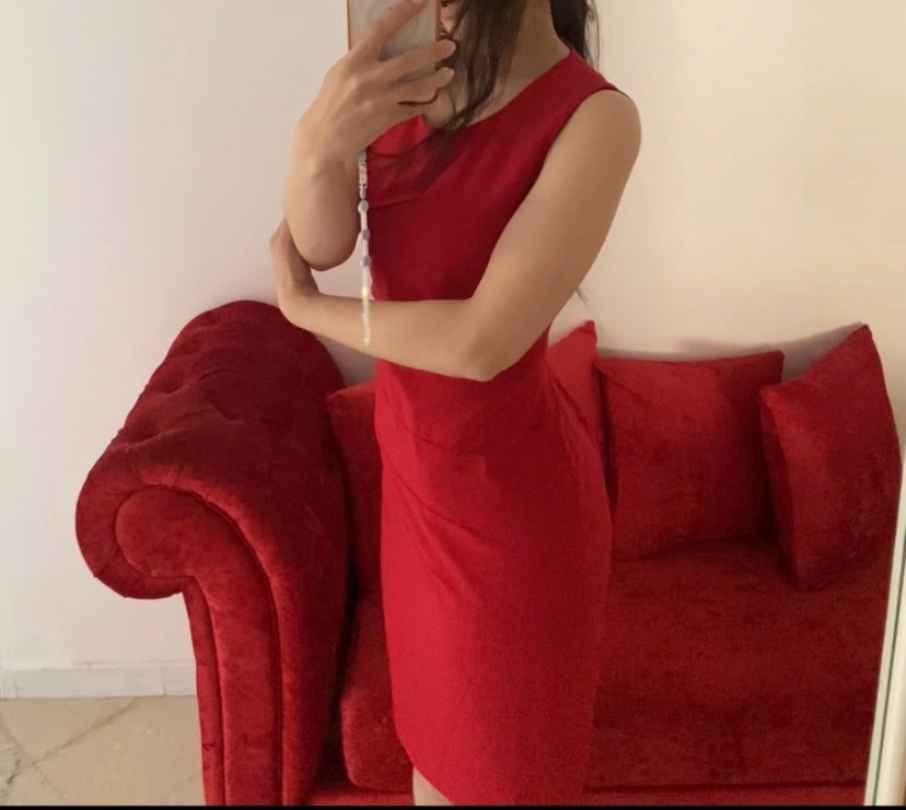 Robe calvin klein rouge