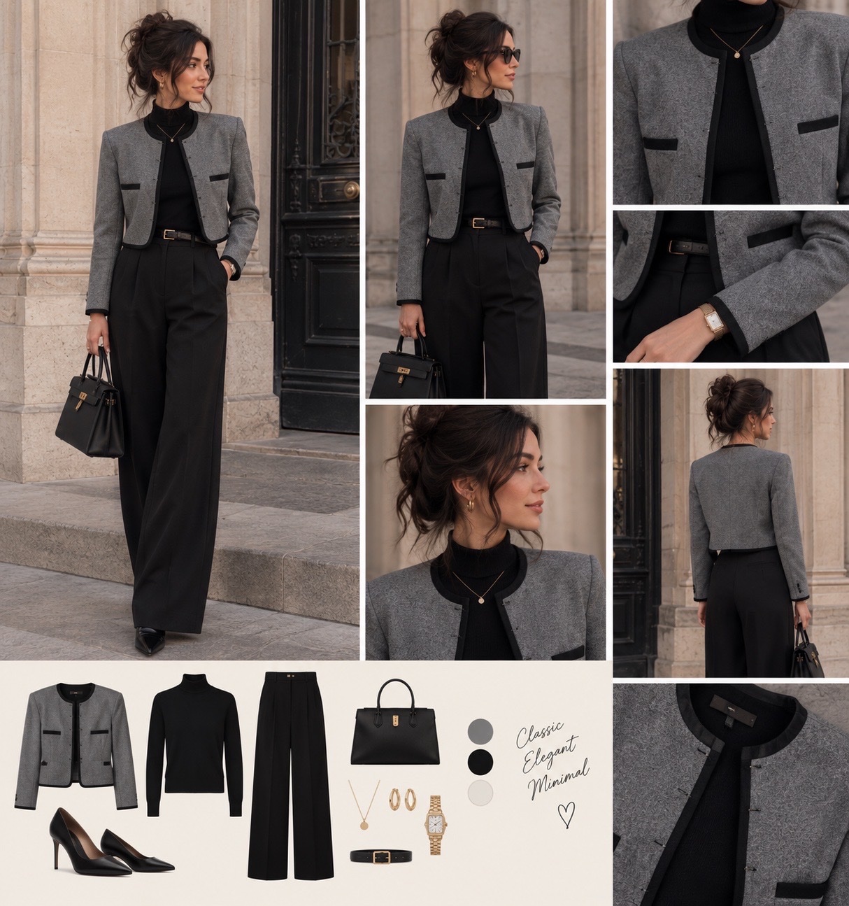 Veste hem gris
