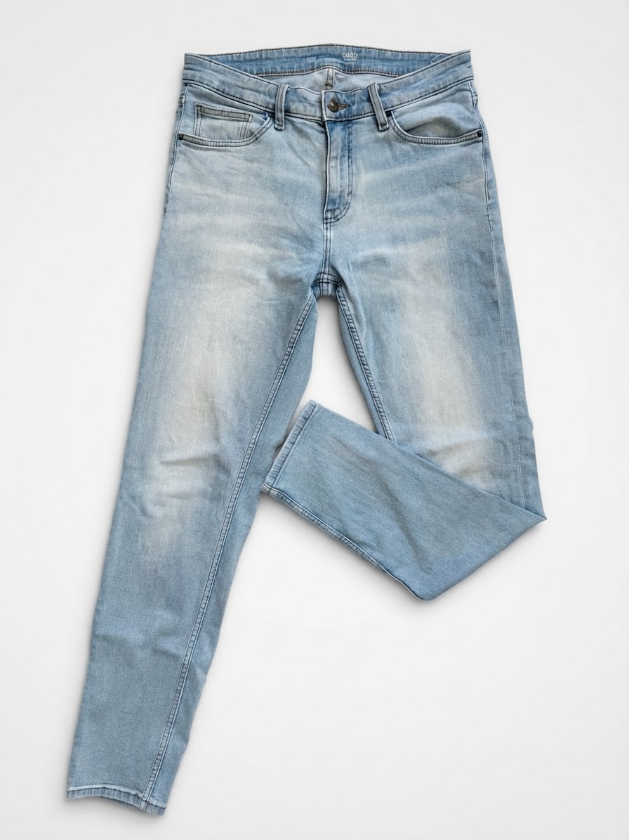 Jean Celio normal denim Slim bleu clair - État quasi neuf