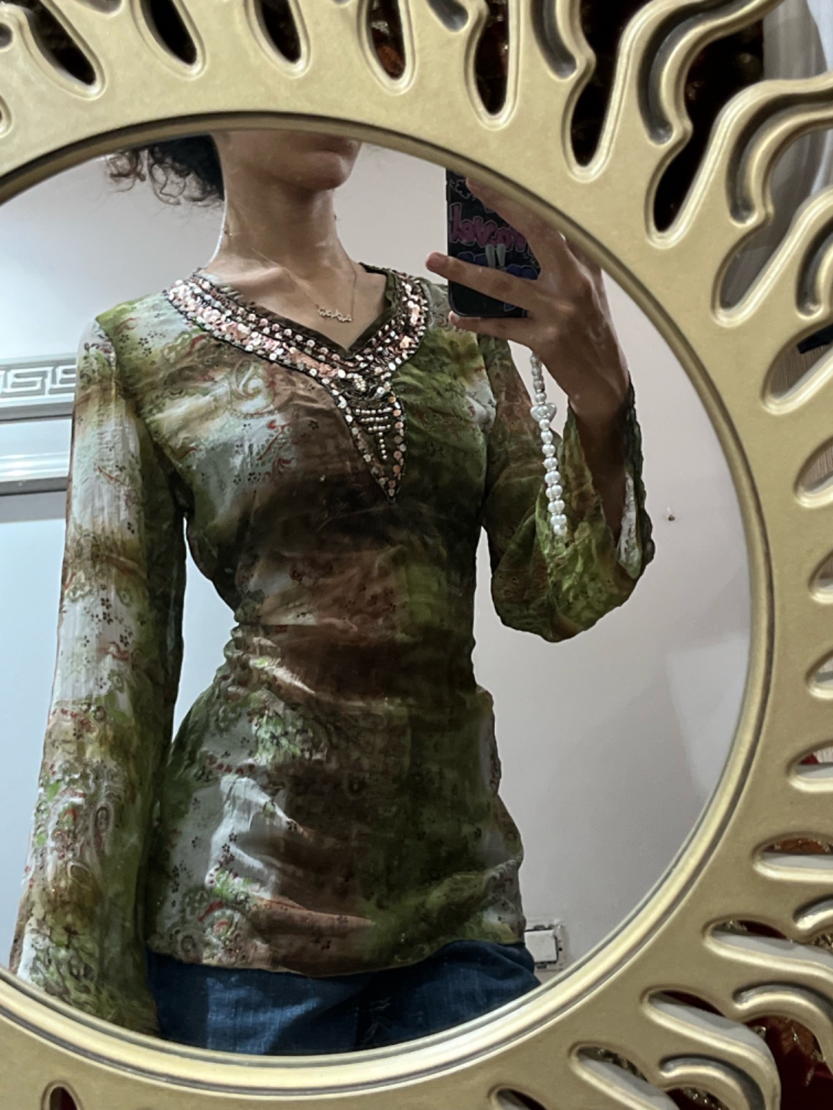 Hippie top marie claire vintage