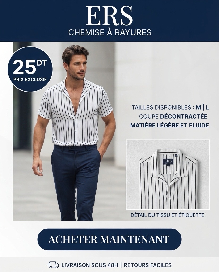 Chemise homme ERS
