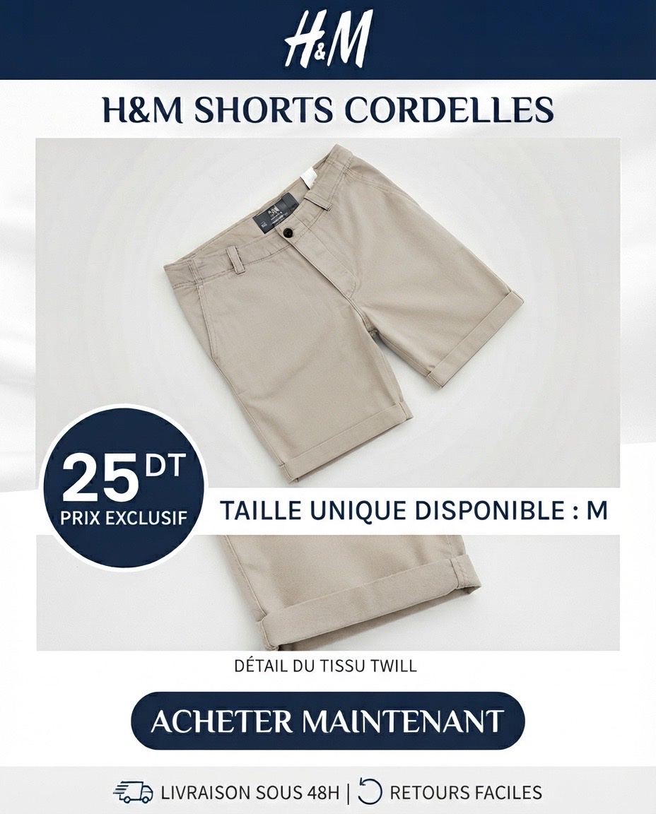Short homme h&m
