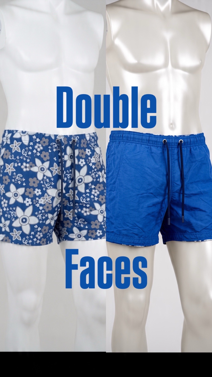 Short homme double face 