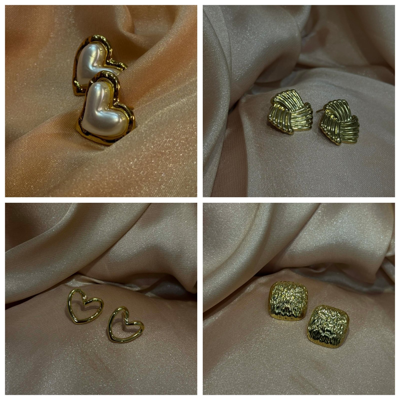 Boucles d'oreilles en acier inoxydable chaqu'une à 35 dt