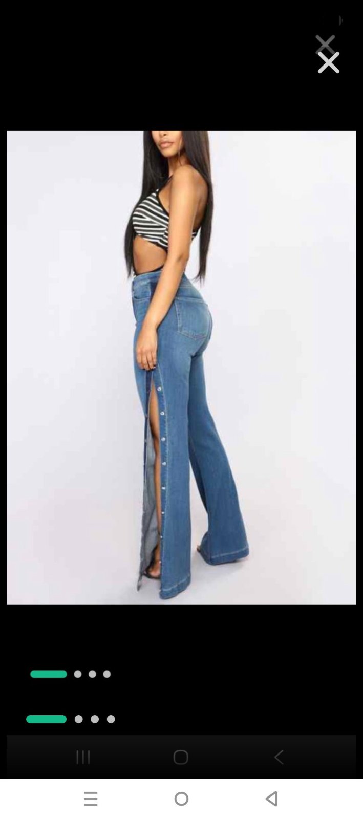 Pantalon jean T 40 très tendance  