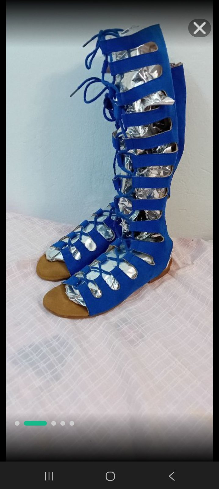 Sandals bleu roi P 38  