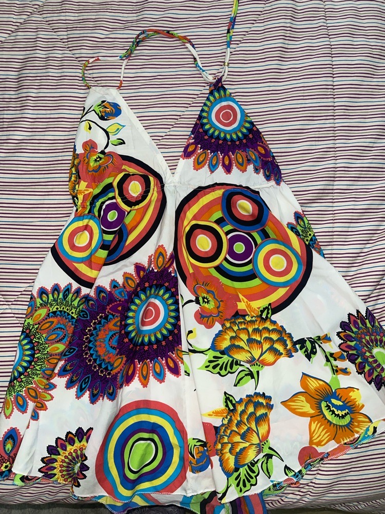 Robe de plage cache maillot multicolores